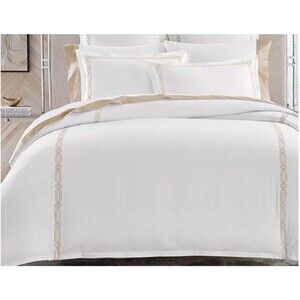 Hotel Collection $790 Full/Queen 3PC Portofino Duvet + Shams Set ,Made In Italy